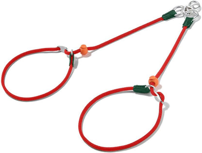 Howgo Double Slip Leash Slip Lead | Dual Dog Lead for 2 Dogs,360° Swivel No Tangle | Dog Training