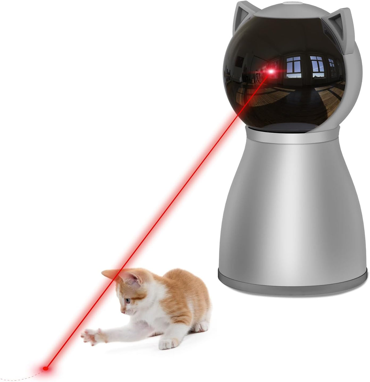 Laser Cat Toys for Indoor Cats,The 4th Generation Real Random Trajectory Motion Activated