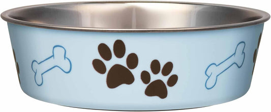 Loving Pets Bella Dog Bowls- Stainless Steel Dog & Cat Bowls - Spill Proof Dog Food Bowl, Cat Bowl
