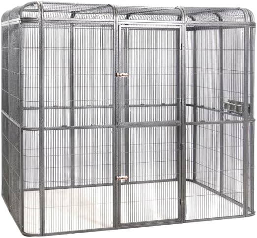 SENY Heavy Duty Large Walk-in Bird Aviary Cage, 79H x 86W x 62D inches, for Parrots, Macaws