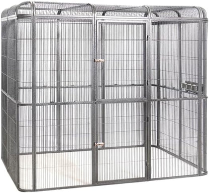 SENY Heavy Duty Large Walk-in Bird Aviary Cage, 79H x 86W x 62D inches, for Parrots, Macaws