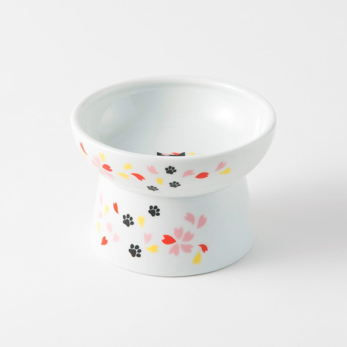 Necoichi Elevated Cat Food Bowl Prevent Neck & Whisker Fatigue, Dishwasher and Microwave Safe, No.1
