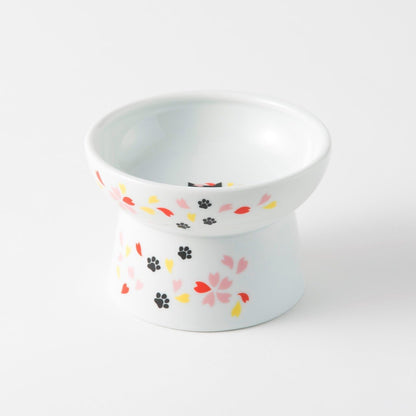 Necoichi Elevated Cat Food Bowl Prevent Neck & Whisker Fatigue, Dishwasher and Microwave Safe, No.1