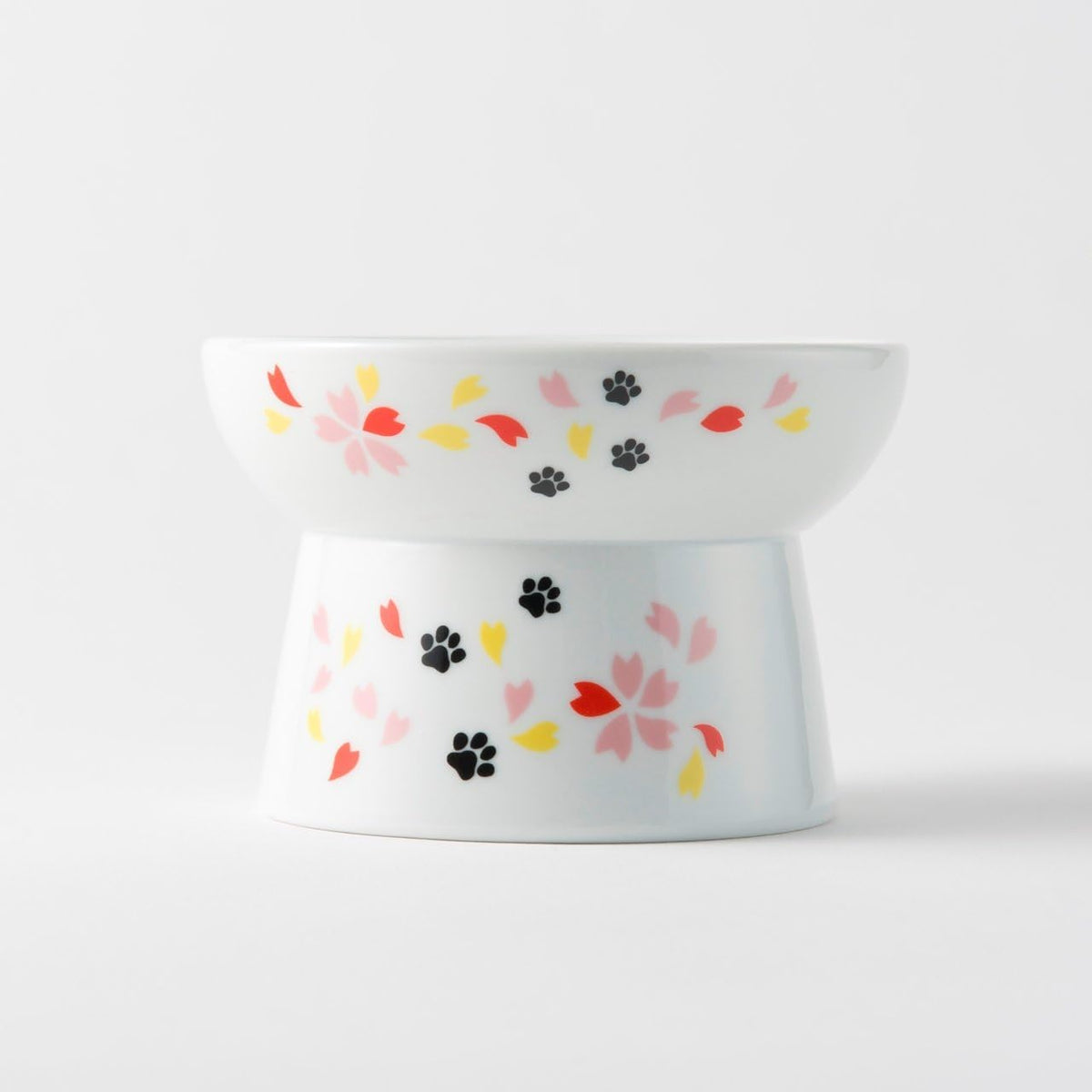 Necoichi Elevated Cat Food Bowl Prevent Neck & Whisker Fatigue, Dishwasher and Microwave Safe, No.1