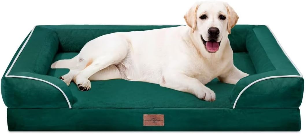 Comfort Expression Extra Large Dog Beds Jumbo Breed, Orthopedic Dog Bed Waterproof, PV Washable Pet