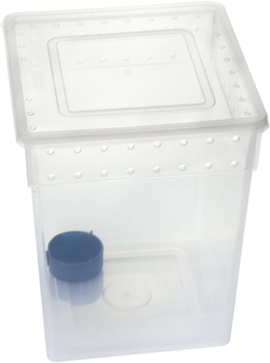 OMEM Portable Reptile Terrarium Habitat for Mini Pet Houses Breathable Holes Stackable Container