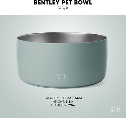 Simple Modern Stainless Steel Pet Water Bowl for Dogs & Cats | Reusable Insulated Stainless Steel