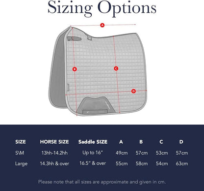 LeMieux Suede Dressage Square - English Saddle Pads for Horses - Equestrian Riding Equipment and