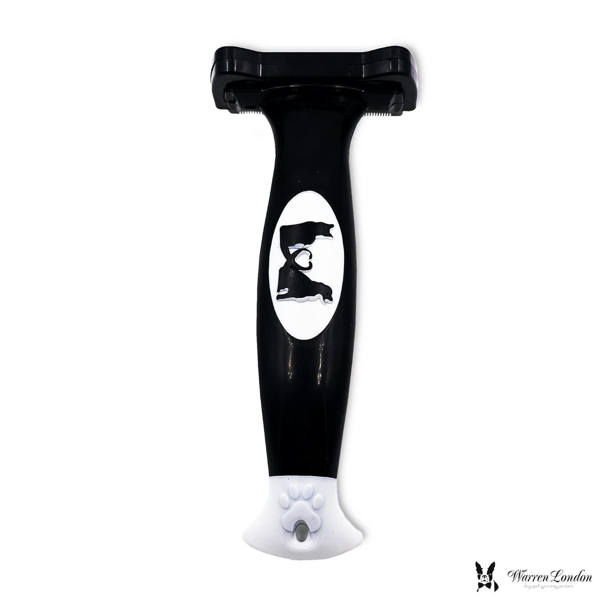 Warren London Deshedding Brush for Medium Dogs, Short Hair | 2.5″ Stainless Edge | Reduces Shedding