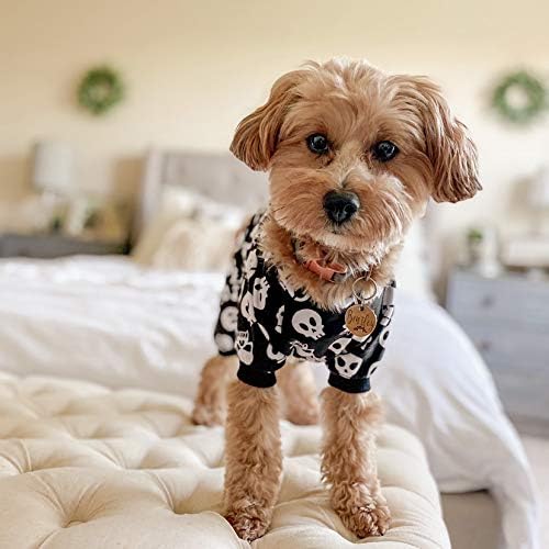CuteBone Dog Halloween Pajamas Puppy Onesies Small Dogs Soft Pjs Coat Cat Apparel Comfy Pet