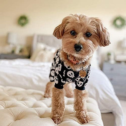 CuteBone Dog Halloween Pajamas Puppy Onesies Small Dogs Soft Pjs Coat Cat Apparel Comfy Pet