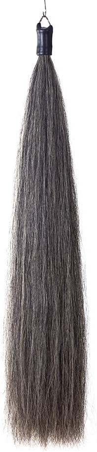 Horse Tail Extensions with Braided Horsehair Loop, Blunt Cut Bottom, 34-36 inches Long and 1 lb