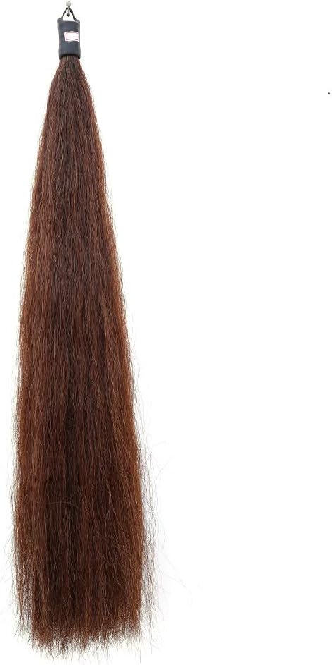 Horse Tail Extensions with Braided Horsehair Loop, Blunt Cut Bottom, 34-36 inches Long and 1 lb