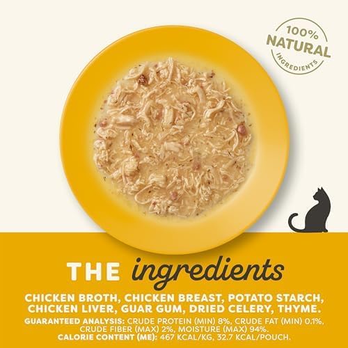 Applaws Natural Wet Cat Food in Gravy, Limited Ingredient Wet Cat Food Pouches, No Additives, Made