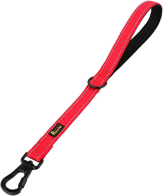 PLUTUS PET Short Training Dog Leash with Padded Handle for Medium Large Big Dogs,18 Inch Heavy Duty
