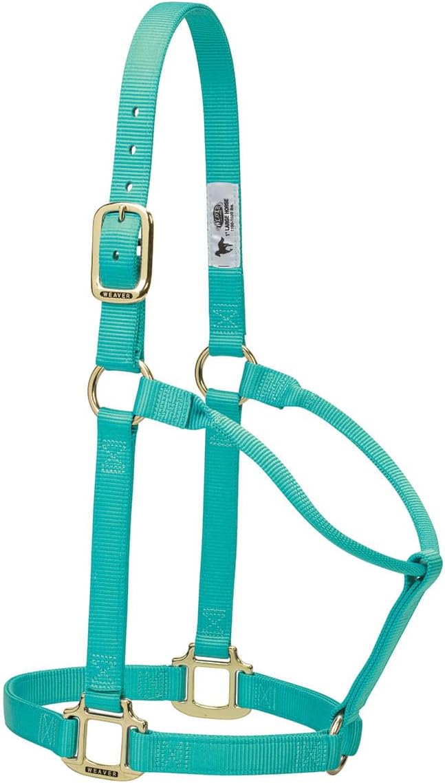 Weaver Equine Nylon Horse Halter, Triple-Ply Cheek Design, Original Non Adjustable Halters for