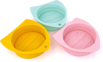 3 Pack Dog Cat Food Can Lids - Silicone Stretch Lids Covers for Pet Food Cans, Reusable Universal