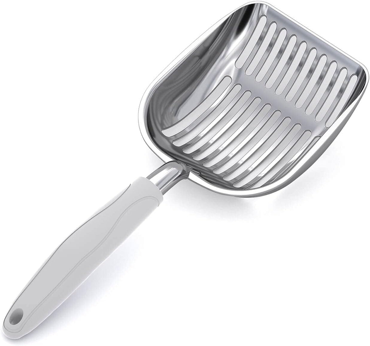 WePet Cat Litter Scoop, Aluminum Alloy Sifter, Kitty Metal Scooper, Deep Shovel, Long Handle, Poop