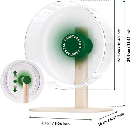 Super Silent Hamster Wheel 10.4 Inch, Magnetic Large Rat Wheel for Chinchilla, Gerbil, Guinea Pig