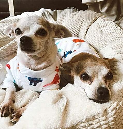CuteBone Dog Halloween Pajamas Puppy Onesies Small Dogs Soft Pjs Coat Cat Apparel Comfy Pet