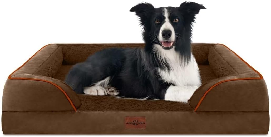 Comfort Expression Large Dog Beds Orthopedic Foam, Waterproof Dog Beds for Dogs, Comfy Pet Bed Sofa
