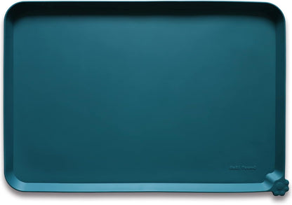 Hoki Found Large Silicone Pet Food Mats Tray - Non Slip Pet Dog Cat Bowl Mats Placemat - Dog Pet