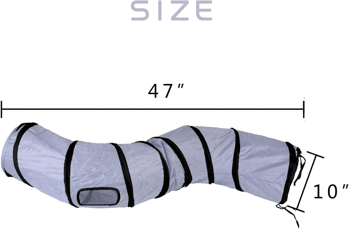iCAGY Cat Tunnel for Indoor Cats Interactive, Rabbit Tunnel Toys, Pet Toys Play Tunnels for Cats