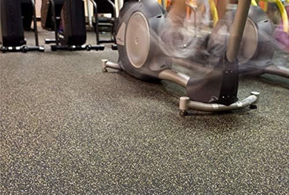 American Floor Mats 1/4in (7mm) Thick 10% Blue 4' x 7' Heavy Duty Rubber Rolls, Protective Exercise
