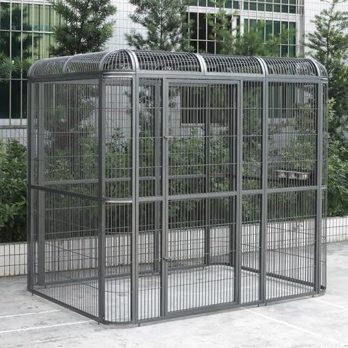 SENY Heavy Duty Large Walk-in Bird Aviary Cage, 79H x 86W x 62D inches, for Parrots, Macaws