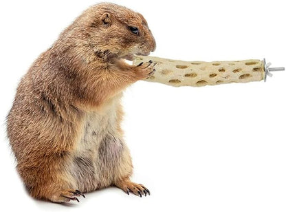 Mineral Perch - Healthy Natural Cage Accessory Toy for Chewing Animals - Squirrels, Chinchillas