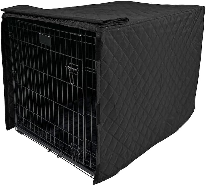 4Knines Quilted Dog Crate Cover – Heavy-Duty, Water-Resistant Fabric for Indoor/Outdoor Use