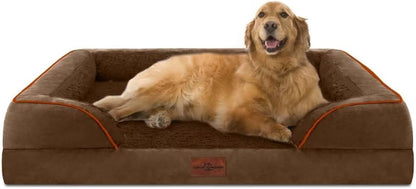 Comfort Expression XL Orthopedic Dog Beds for Extra Large Dogs, Waterproof Dog Bed with Bolster