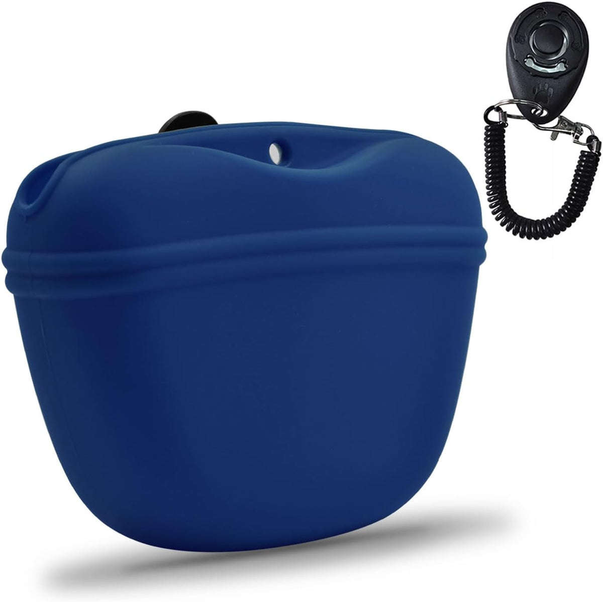 AUDWUD Silicone Dog Treat Pouch,Clip on Portable Training Container,Convenient Magnetic Buckle