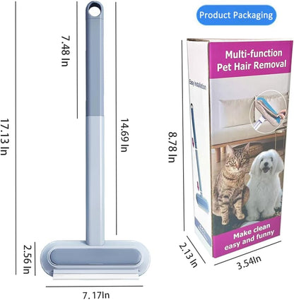 Pet Hair Remover for Furniture, Reusable Multifunctional Cat and Dog Hair Removal Tool, 17-Inch