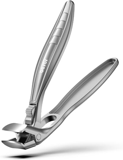 BEZOX Curved Toenail Clippers for Seniors – Safety Lock, Wide Opening, and Anti-Slip Grip Nail