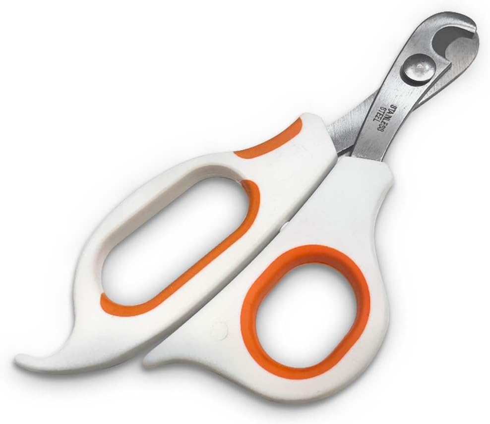 Scissor-Style Nail Clipper, with Razor Sharp Stainless Steel Blades, Anti-Slip Handle, Precise