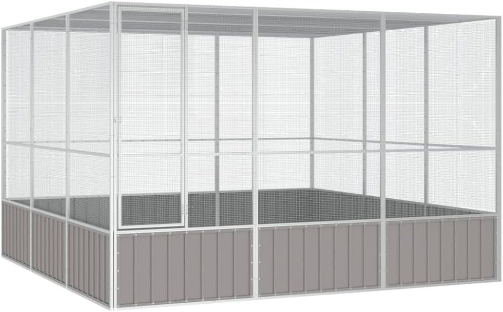 Steel Bird Cage, Large Flight King Bird Cage for Cockatiels African Grey Quaker Amazon Sun