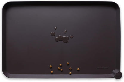 Hoki Found X-Large Silicone Non-Slip Pet Feeding Mats - Waterproof, Ideal for Dogs, Cats & Carpets