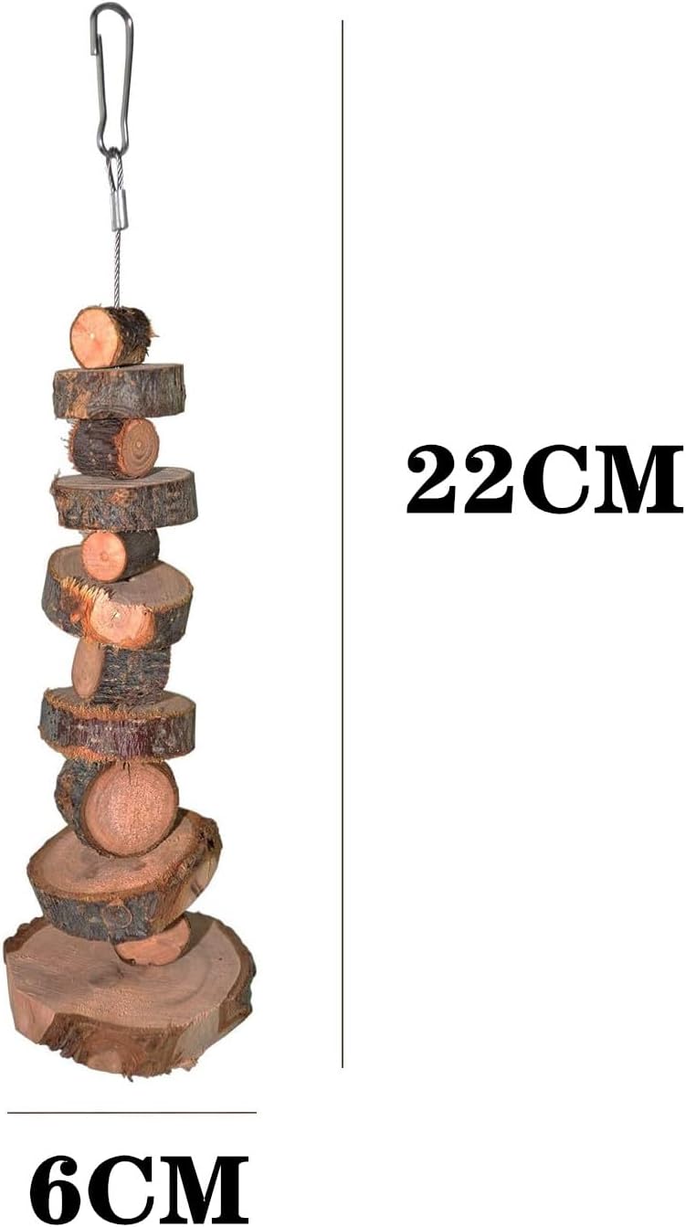 Natural Organic Apple Wood Chew Toys, 2 Pack Small Animal Snacks Toys Suitable for Bunny