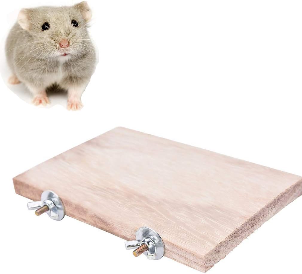 Parrot Cage Perch,Wooden Platform Stand,Cage Perches,Tree Springboard,Corner Shelf Laddered,Hanging