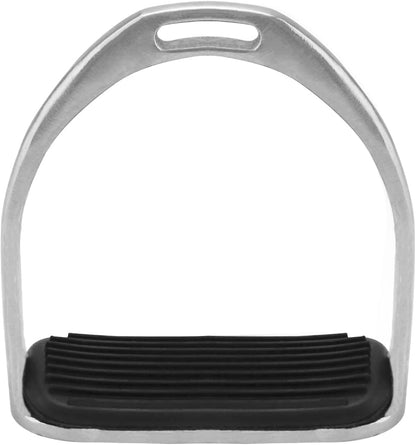 QWORK Horse Riding Stirrups, Hose Saddle, Safety Stirrup, Stainless Steel English Riding Protection