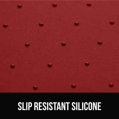 GORILLA GRIP 100% Waterproof Raised Edge BPA Free Silicone Pet Feeding Mat, Dog Cat Food Mats