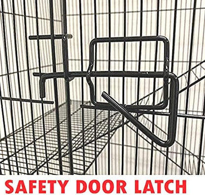 Extra Large 4-Floors with Tight 3/8-Inch Bar Spaing for Ferret Chinchilla Sugar Glider Rats Mice