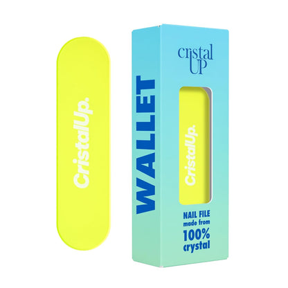 Crystal Nail File 1.6 in, Mini Glass File Ideal for Wallet, Durable, Gentle on Nails, Perfect for