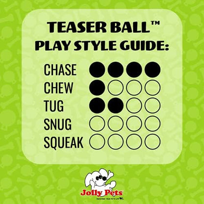 Jolly Pets Teaser Ball Dog Toy, Extra Large/10 Inches, Red (1510 RD)