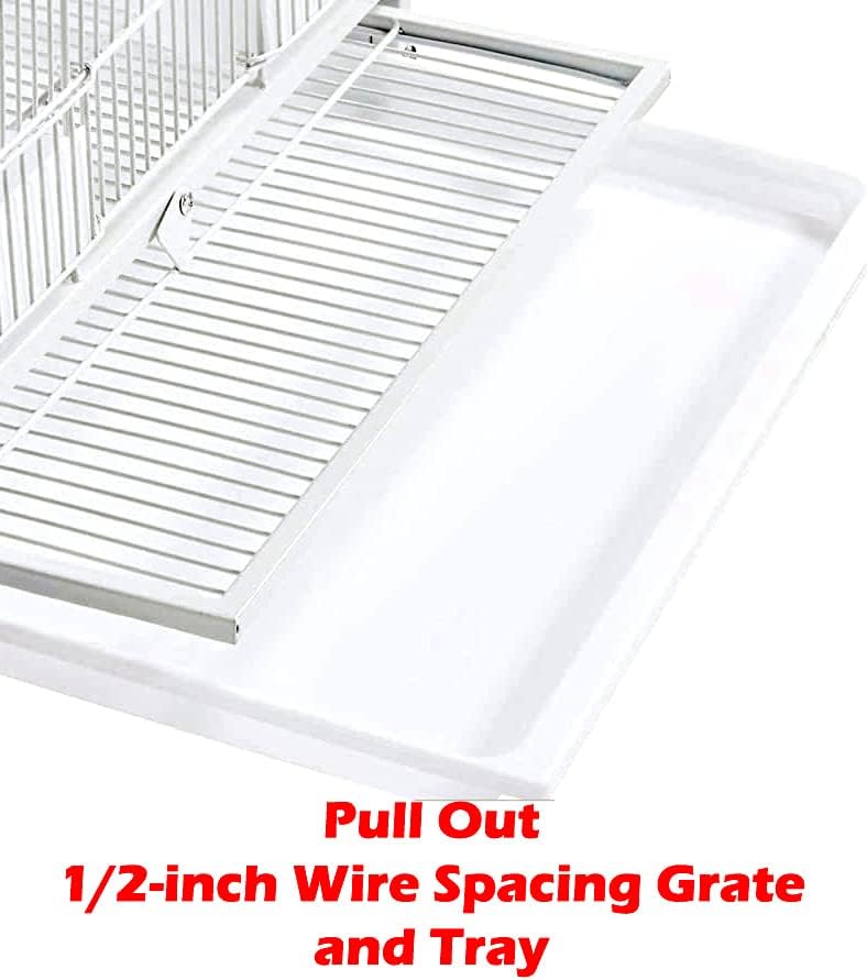 Combo Stacker Center Divided Breeder Breeding Bird Flight Double Rolling Cage for Aviaries Canaries