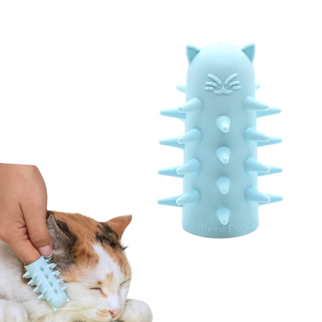 Furr&Purr Cat Brush, Made in the USA, Face Massager, Face Scratcher, Calming Care Comb for Cats