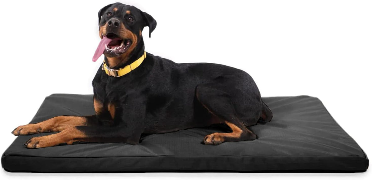 K9 Ballistics Tough Ripstop Orthopedic Dog Crate Bed - Durable Pad with Washable Cover, for Wire