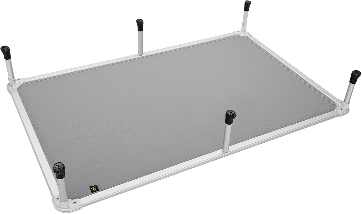 Veehoo Chew Proof Elevated Dog Bed - Cooling Raised Pet Cot - Silver Aluminum Frame and Durable