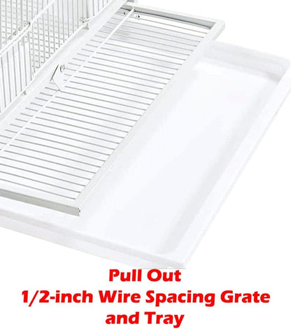 1/2/3-Combo Stacker Center Divided Breeder Breeding Bird Flight Double Rolling Cage for Aviaries